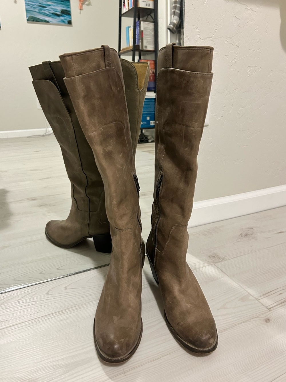 Frye “Jackie” Tall boots, style/model number 76571.